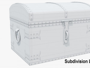 wooden chest 3D Модель