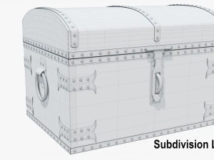 wooden chest 3D Model