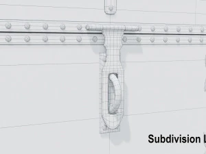 wooden chest 3D Model
