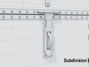 wooden chest 3D Model