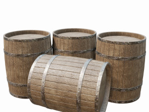 stack of barrels 3D Модель