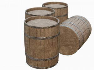 stack of barrels 3D Модель
