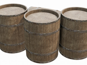 stack of barrels 3D Модель