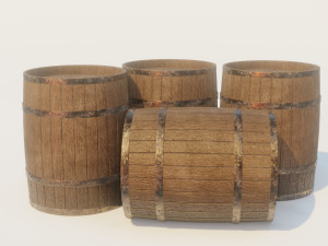 stack of barrels 3D Модель