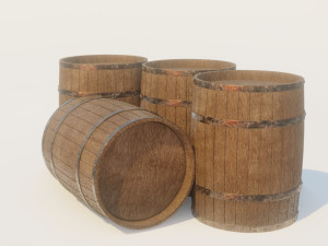 stack of barrels 3D Модель