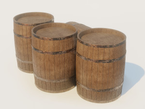 stack of barrels 3D Модель