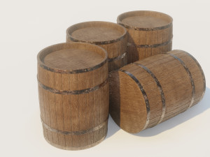 stack of barrels 3D Модель