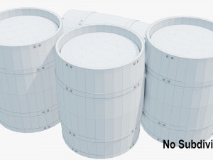 stack of barrels 3D Модель