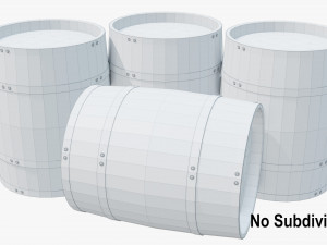 stack of barrels 3D Модель