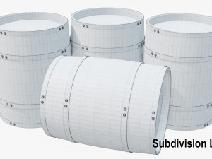 stack of barrels 3D Модель