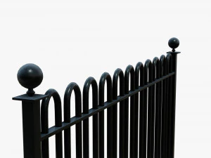 metal fence 3D Model