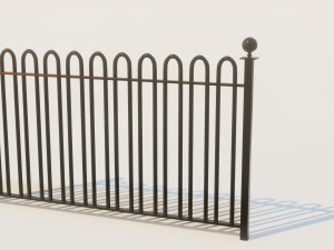 metal fence 3D Model
