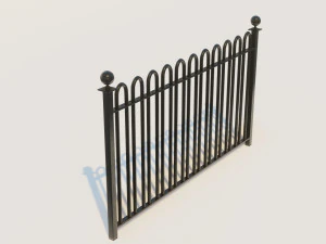 metal fence 3D Model