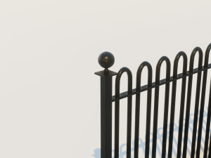 metal fence 3D Model