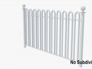 metal fence 3D Model