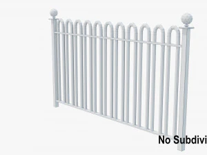 metal fence 3D Model