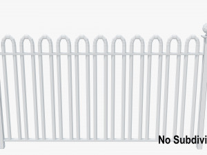 metal fence 3D Model