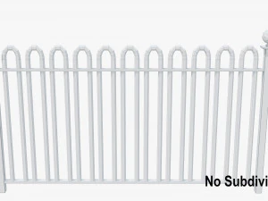 metal fence 3D Model
