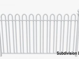 metal fence 3D Model