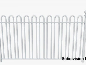metal fence 3D Model