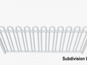 metal fence 3D Model
