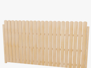 wooden fence 3D Model
