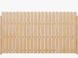 wooden fence 3D Model