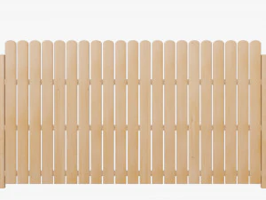 wooden fence 3D Model