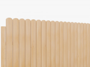 wooden fence 3D Model