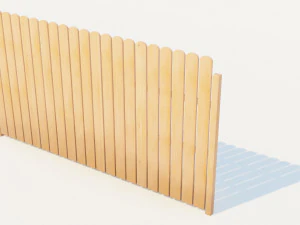 wooden fence 3D Model