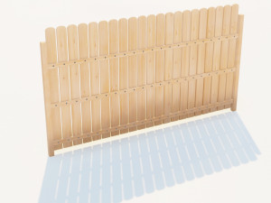 wooden fence 3D Model