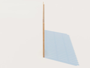 wooden fence 3D Model