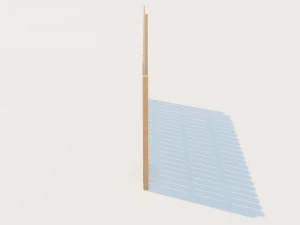 wooden fence 3D Model