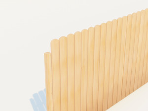 wooden fence 3D Model