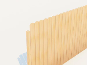 wooden fence 3D Model