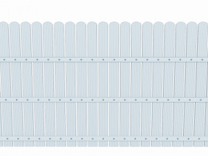wooden fence 3D Model