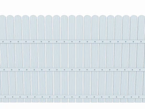 wooden fence 3D Model