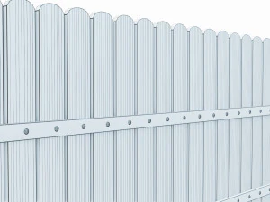 wooden fence 3D Model