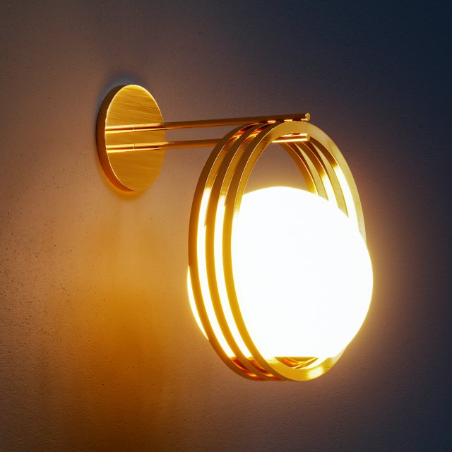 cini wall lamp 3Dモデル .c4d .max .obj .3ds .fbx .stl .blend 