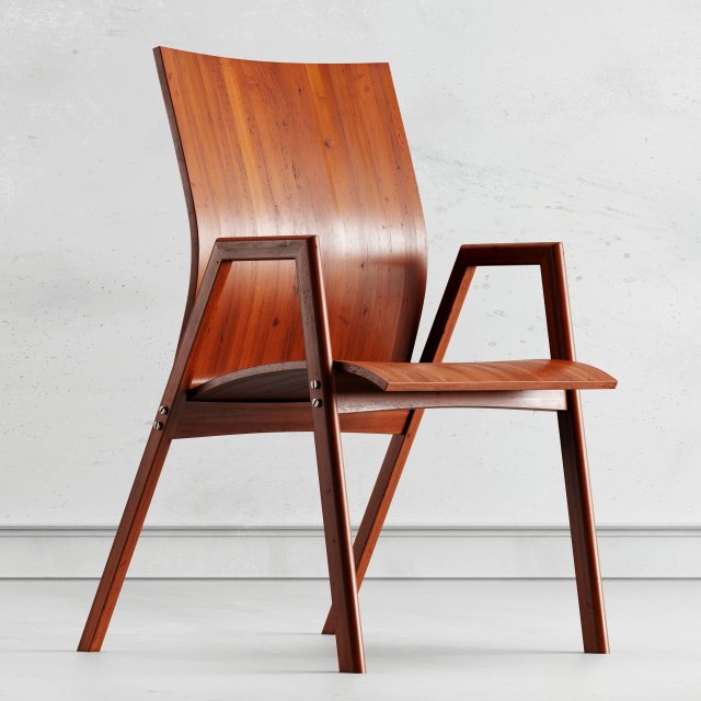 armchair 3D Модель .c4d .max .obj .3ds .fbx .stl .blend 