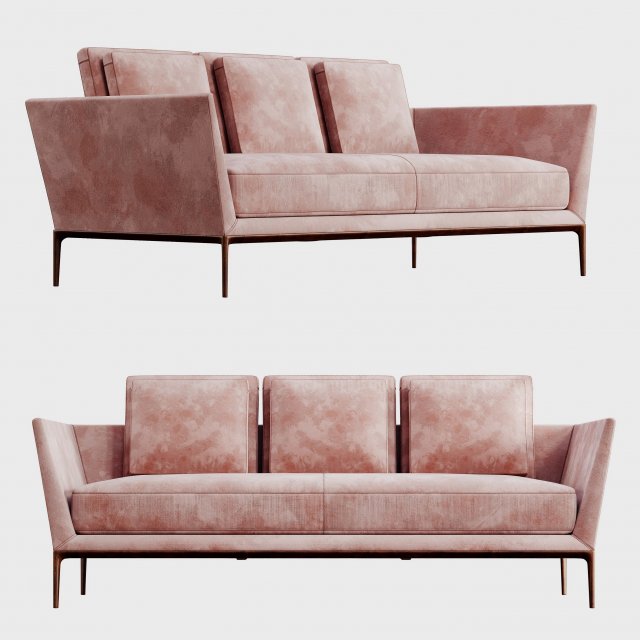 b b italia atoll sofa at205 3D Model .c4d .max .obj .3ds .fbx .stl .blend 