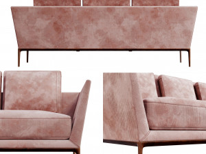 b b italia atoll sofa at205 3D Model