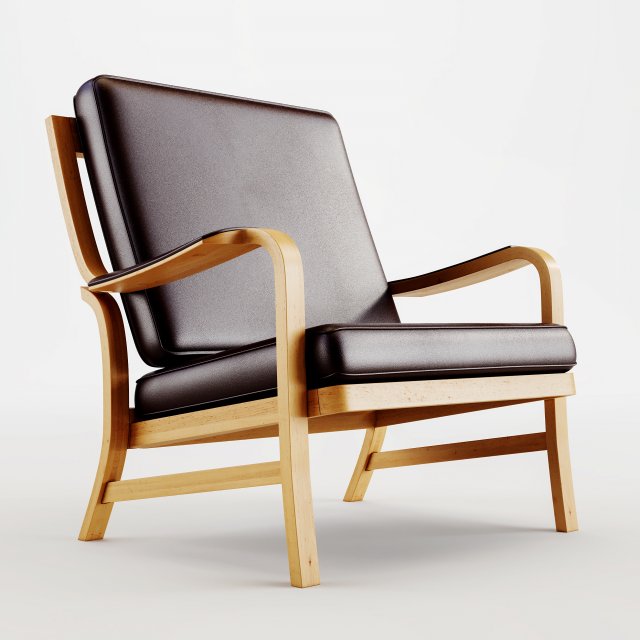 easy chair 3D Модель .c4d .max .obj .3ds .fbx .stl .blend