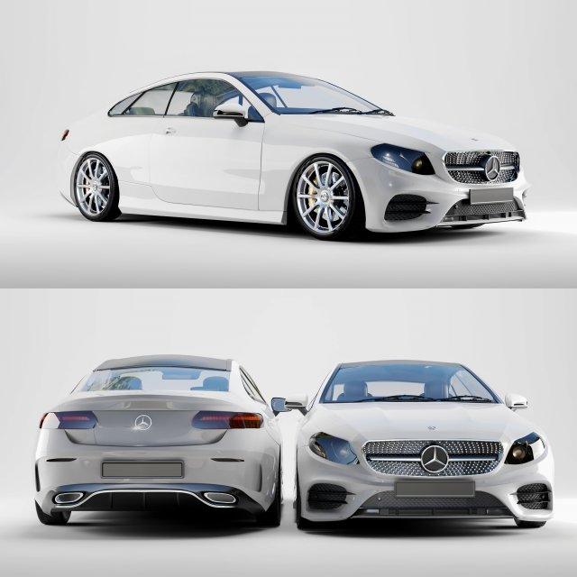 mercedes benz e400 3Dモデル .c4d .max .obj .3ds .fbx .stl .blend 