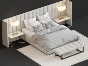 bedthe sofa and chair - provence 3D Model