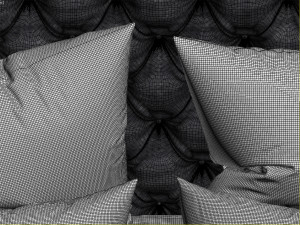 bed - meridiani turman Modèle 3D