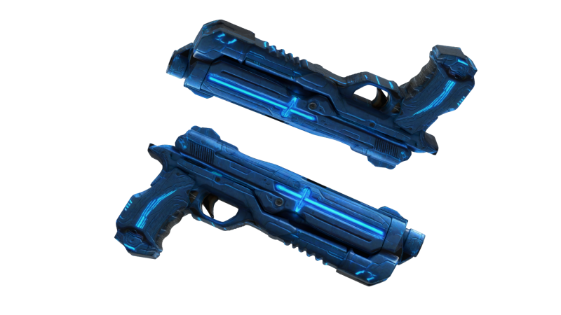 Sci-Fi Handgun Pistol - Game Ready 3D Model .c4d .max .obj .3ds .fbx .stl .blend 