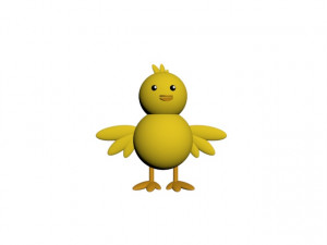 baby chicken 3D 모델