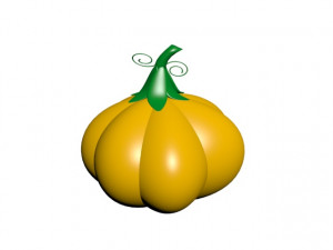 cartoon pumpkin 3D 모델