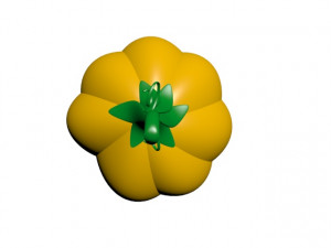cartoon pumpkin 3Dモデル